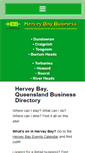 Mobile Screenshot of herveybayqldbusiness.com.au